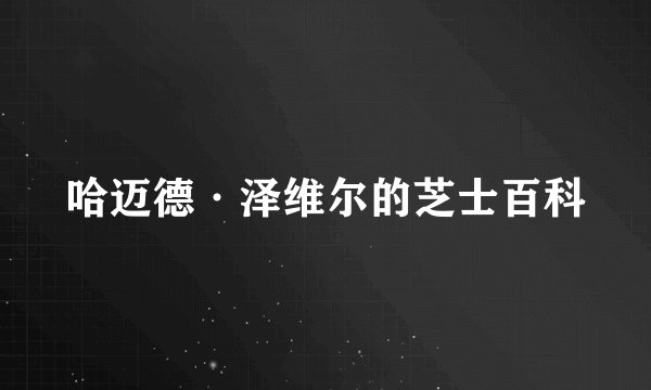 哈迈德·泽维尔的芝士百科