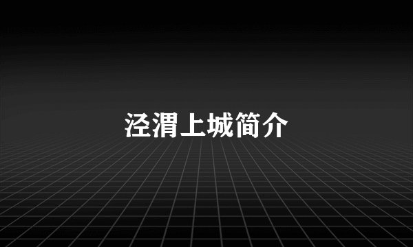 泾渭上城简介