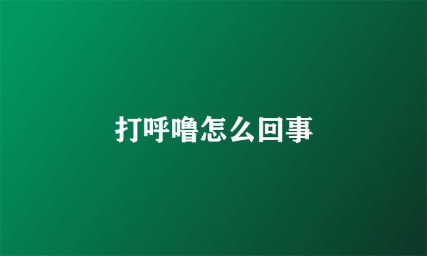 打呼噜怎么回事