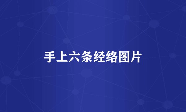手上六条经络图片