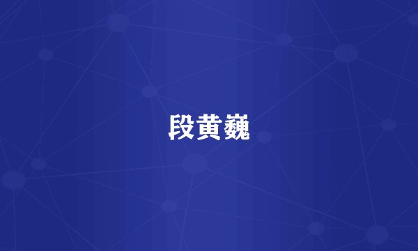 段黄巍