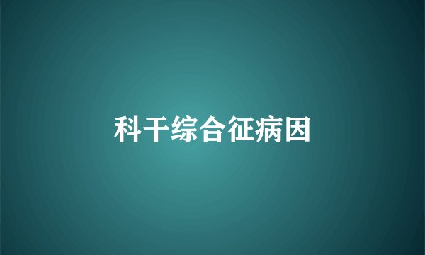 科干综合征病因