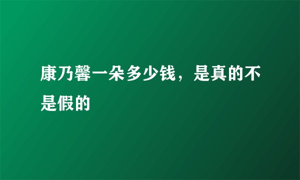 康乃馨一朵多少钱，是真的不是假的