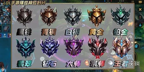 《lol手游》有几个段位 排位段位汇总介绍