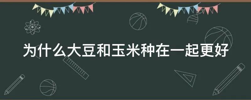 为什么大豆和玉米种在一起更好