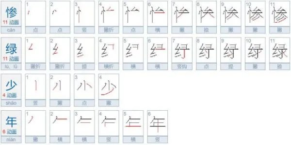 成语 惨绿少年 是什么意思