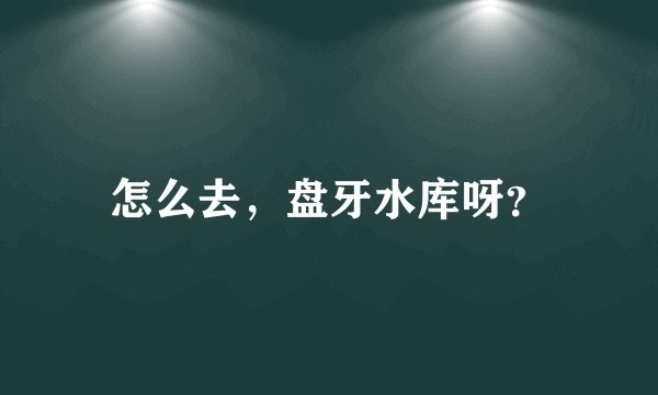 怎么去，盘牙水库呀？