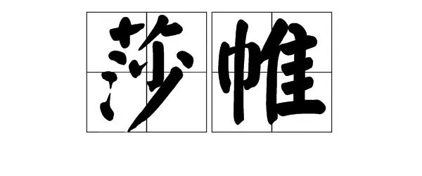 莎组词两个字