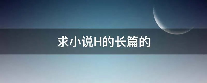 求小说H的长篇的
