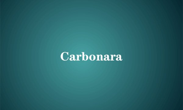 Carbonara