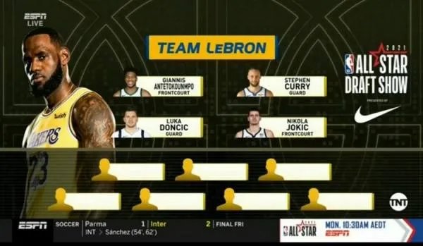 NBA全明星赛詹姆斯队获胜,他们队凭借的是实力还是运气?