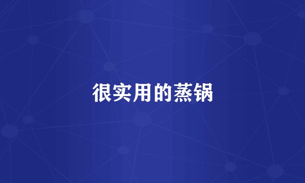 很实用的蒸锅