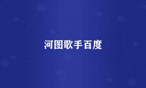 河图歌手百度