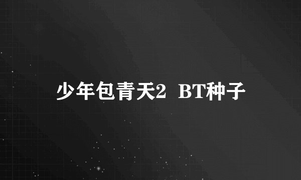 少年包青天2  BT种子