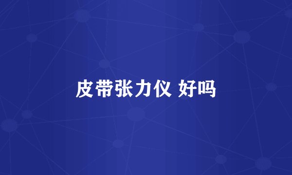 皮带张力仪 好吗