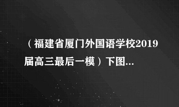 （福建省厦门外国语学校2019届高三最后一模）下图为美国东部地区某月13日天气形势示意图，14日，飓风中心向正北方向移动到华盛顿正东方向。据此完成5—7题。5．图示月份最可能是A．1月	B．4月	C．7月	D．10月6．冷锋系统在甲城市附近停留时间较长，是由于A．受地形阻挡	B．冷气团势力强C．距飓风中心近	D．受暖流影响7．13日至14日，华盛顿风向A．由偏北风转为西北风B．由西南风转为东南风C．由正西风转为西南风D．由西北风转为东北风