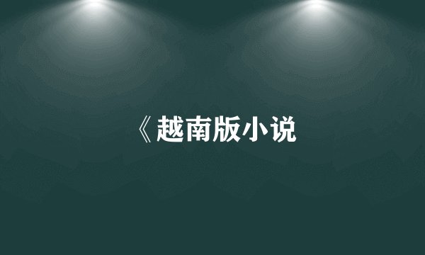 《越南版小说