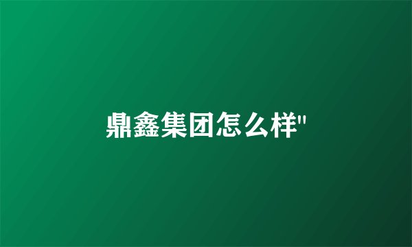 鼎鑫集团怎么样