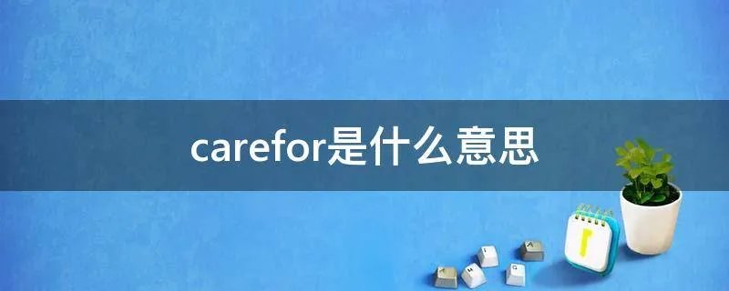 carefor是什么意思