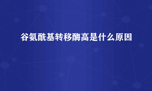 谷氨酰基转移酶高是什么原因