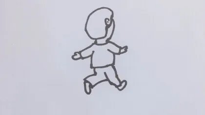人物背影简笔画