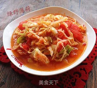 西红柿炒洋白菜