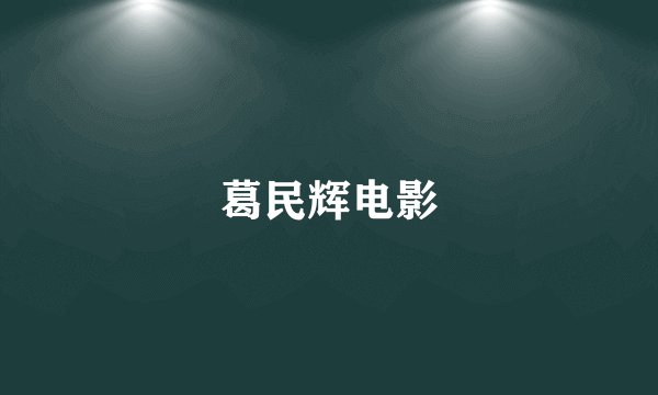 葛民辉电影