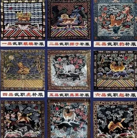 清朝官服上面的图案叫什么 这些图案都代表什么