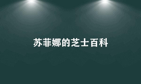 苏菲娜的芝士百科