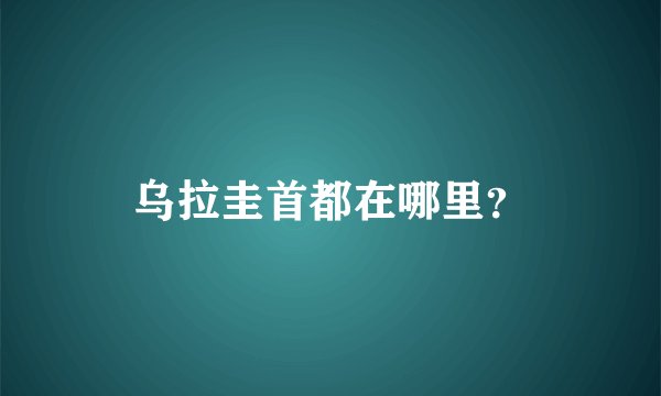 乌拉圭首都在哪里？