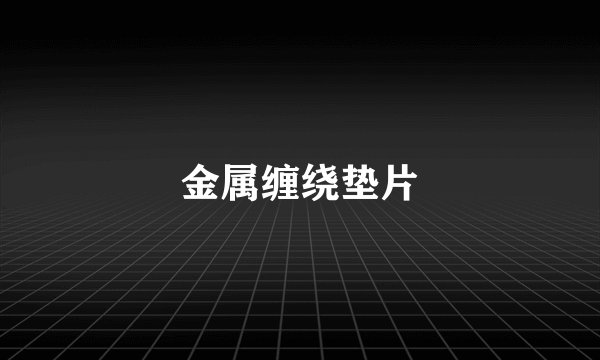 金属缠绕垫片