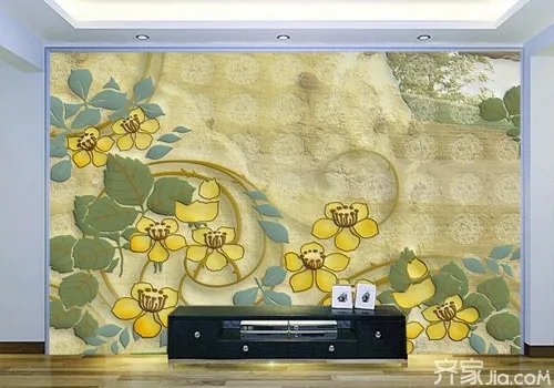 个性硅藻泥背景墙效果 6图展现硅藻泥创意造型