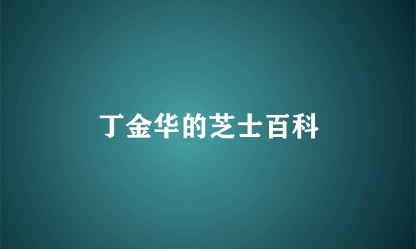 丁金华的芝士百科