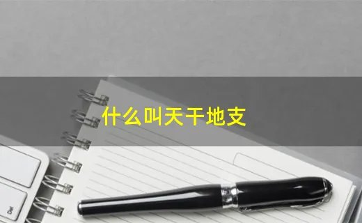 什么叫天干地支