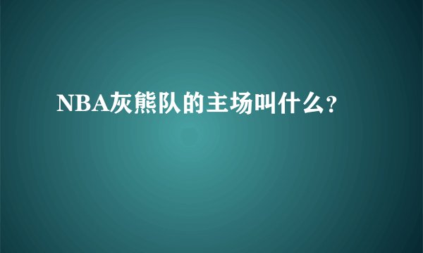 NBA灰熊队的主场叫什么？