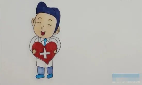 医生的简笔画