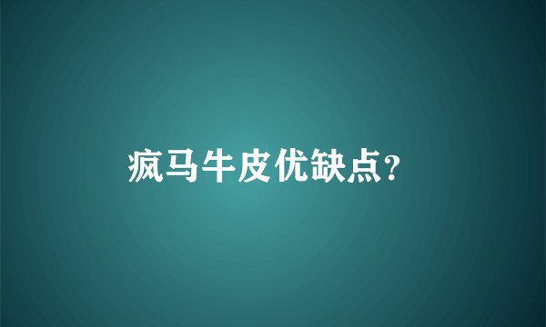 疯马牛皮优缺点？