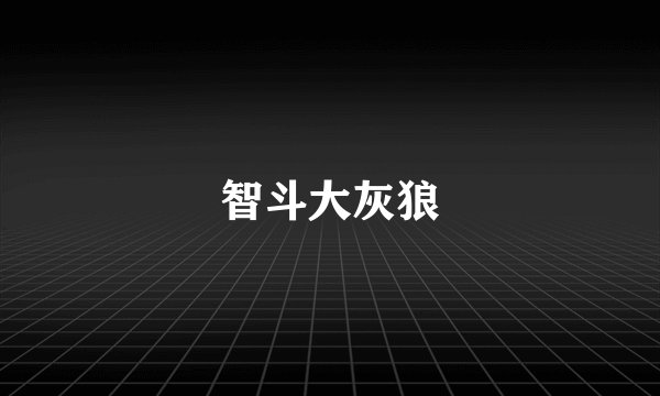 智斗大灰狼