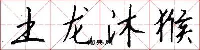 土龙沐猴