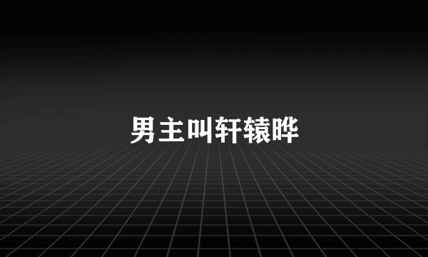 男主叫轩辕晔