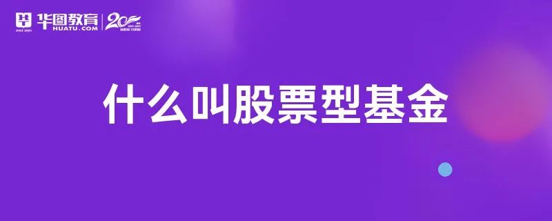 什么叫股票型基金