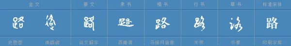 路字倒着写怎么写