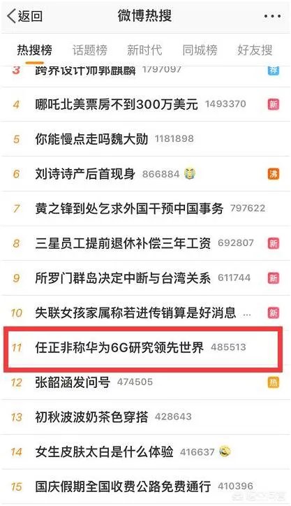 任正非称华为6G领先世界6G十年后使用，你们是什么看的呢？