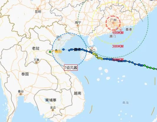 16号台风未来发展路径图 台风浪卡今日实时路径图趋势