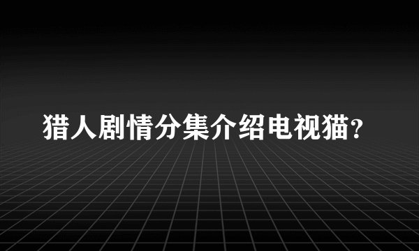 猎人剧情分集介绍电视猫？