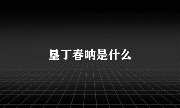 垦丁春呐是什么