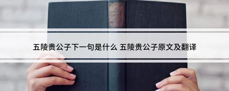 五陵贵公子下一句是什么 五陵贵公子原文及翻译