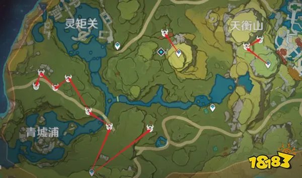 原神优菈突破材料在哪采集 优菈突破材料采集路线图
