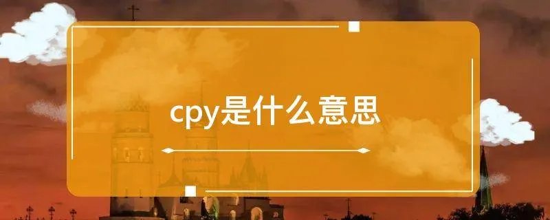 cpy是什么意思