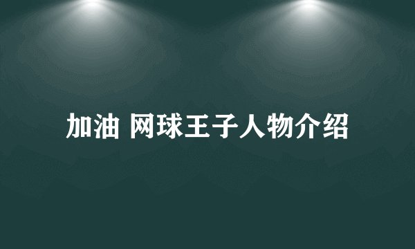 加油 网球王子人物介绍